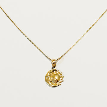 14K Solid Gold Celestial Harmony Necklace