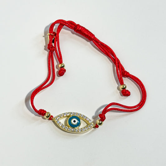 Eternal Protection Adjustable Gold Evil Eye Bracelet