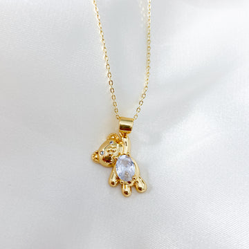 Teddy Gem Gold Vermeil Necklace